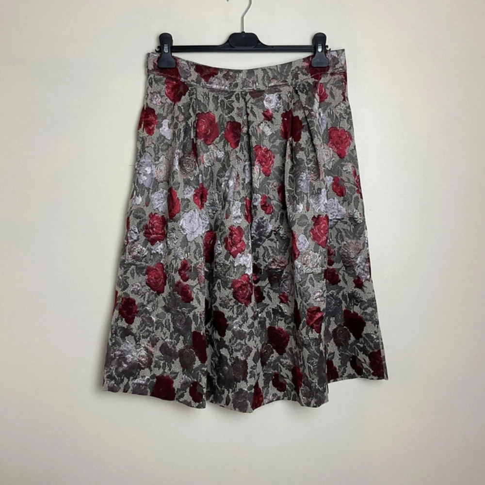 Floral Patterned Women's Skirt